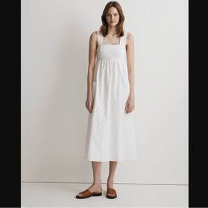 Madewell Cut Out Back Empire Midi Dress